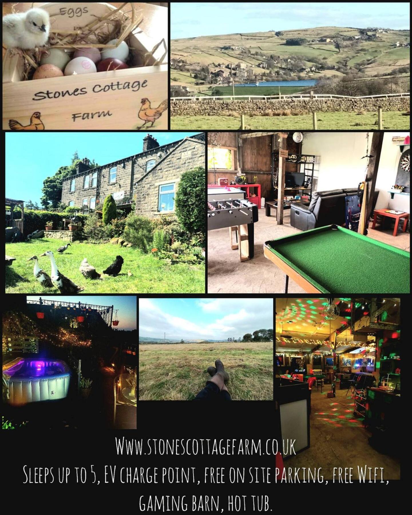Stones Cottage Farm, Nr Haworth, Family Friendly, Work Friendly, Gaming Barn, Crafting, Free Wifi, Free Parking, Ev Point Oxenhope Kültér fotó
